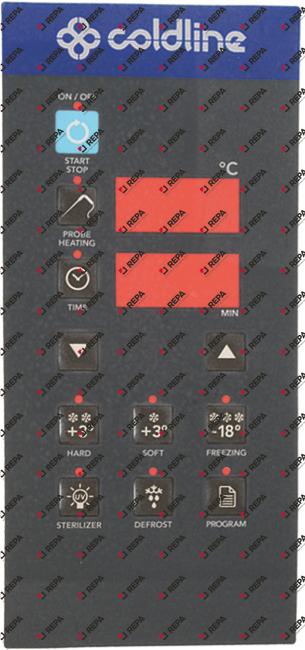 keypad foil for blast chiller COLDLINE