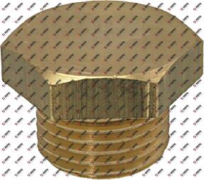 schroefkap draad 1/2" draad L 12mm koper SB 27