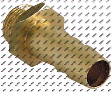 Schlauchanschluss Messing gerade Gewinde 3/8"
