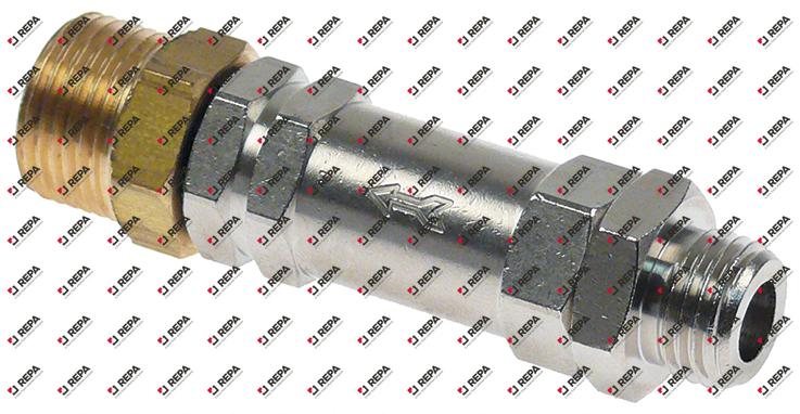non-return valve inlet 1/4" outlet 3/8" L 67mm