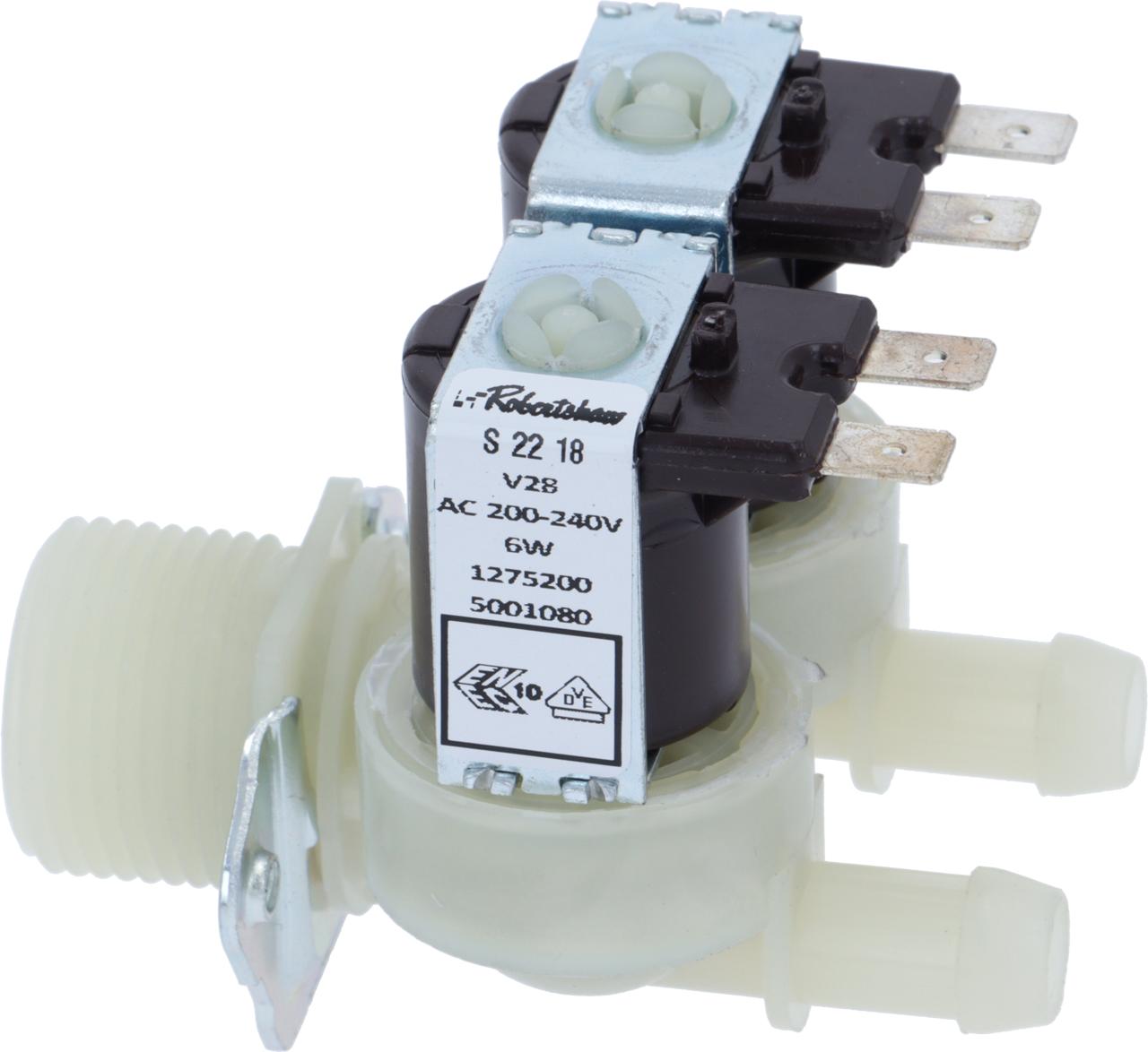 Doppelmagnetventil gerade 220/240V