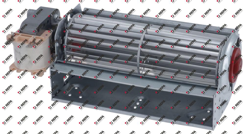 Querstromlüfter 17 W 230 V Motor links
