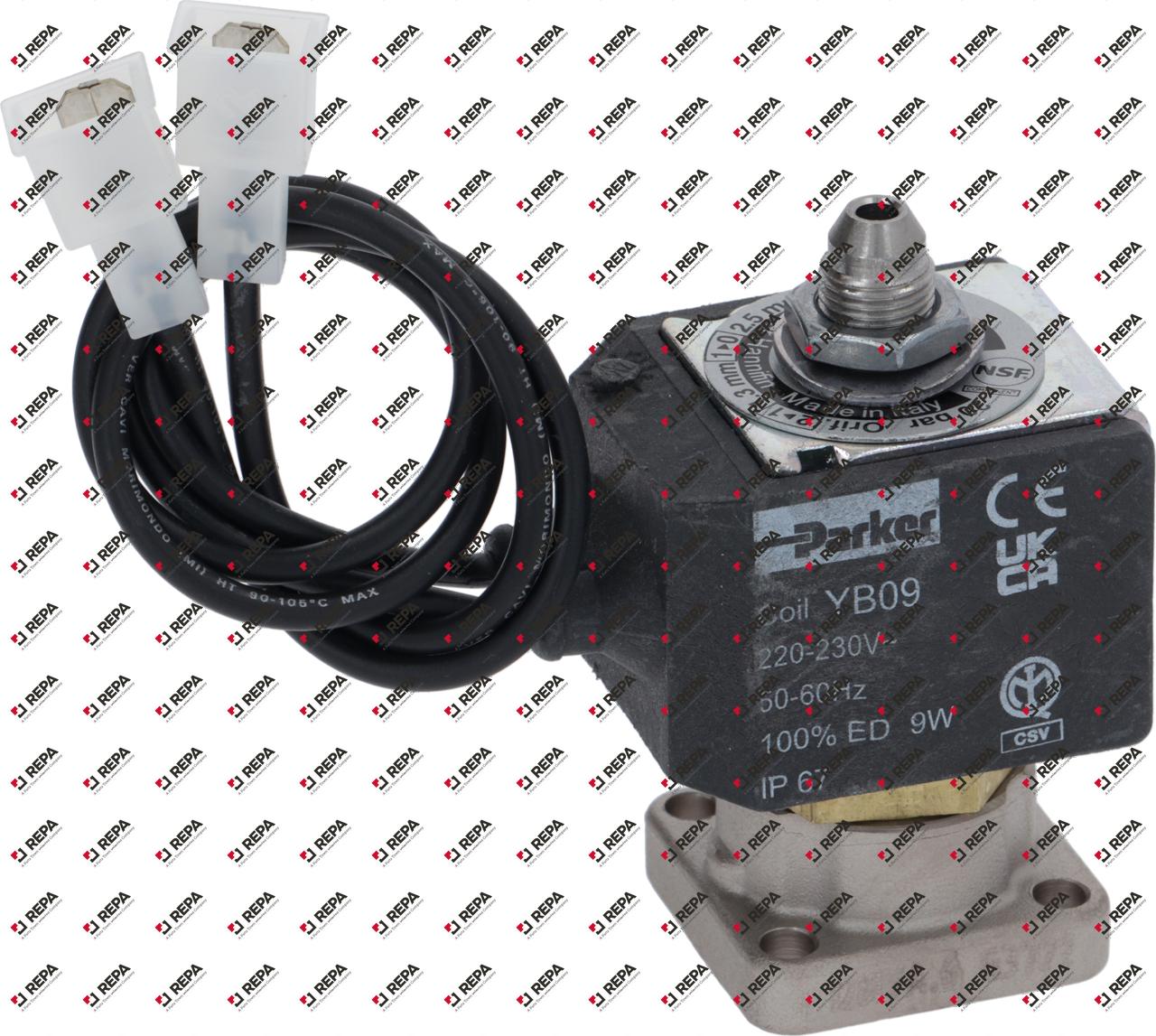 Solenoid valve 3-way 230V 50-60Hz