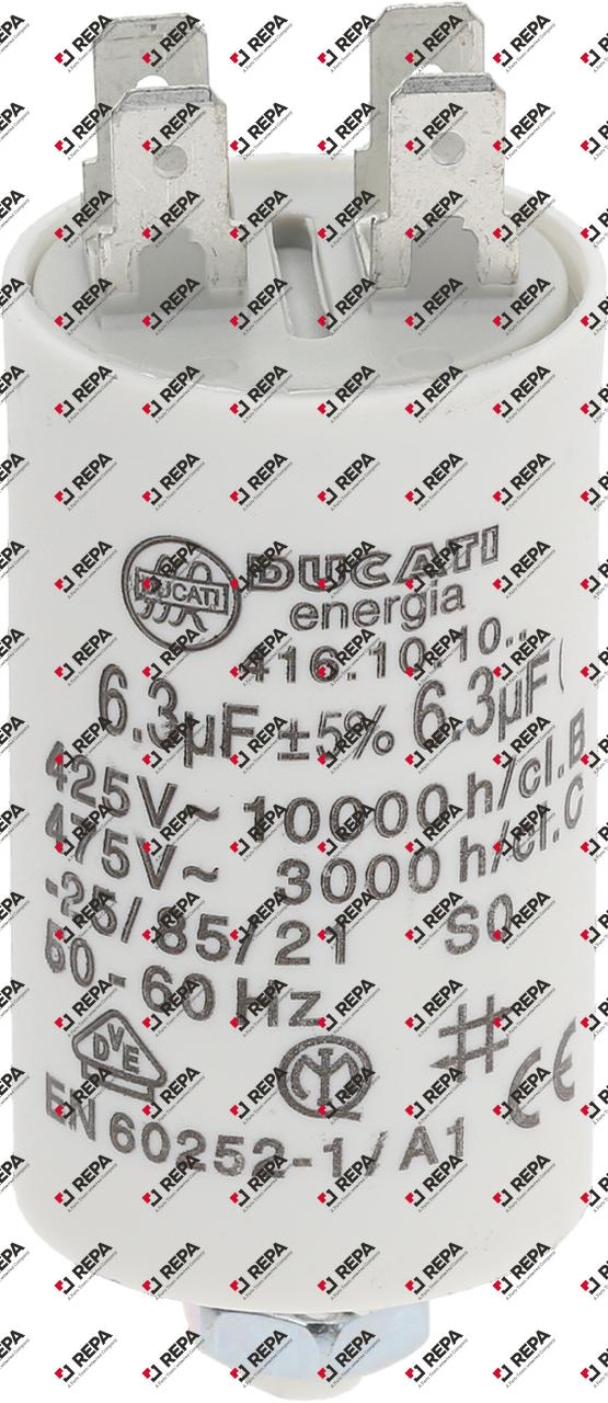 condensateur de service capacité 6,3µF 450V 