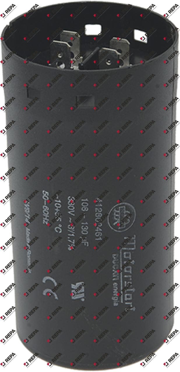 starting capacitor 220V 50-60Hz capacity 108-130µF