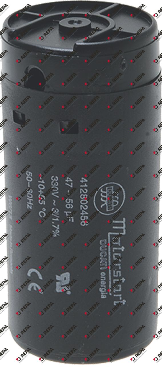 starting capacitor µF 330V 50/60Hz duty cycle 3s 