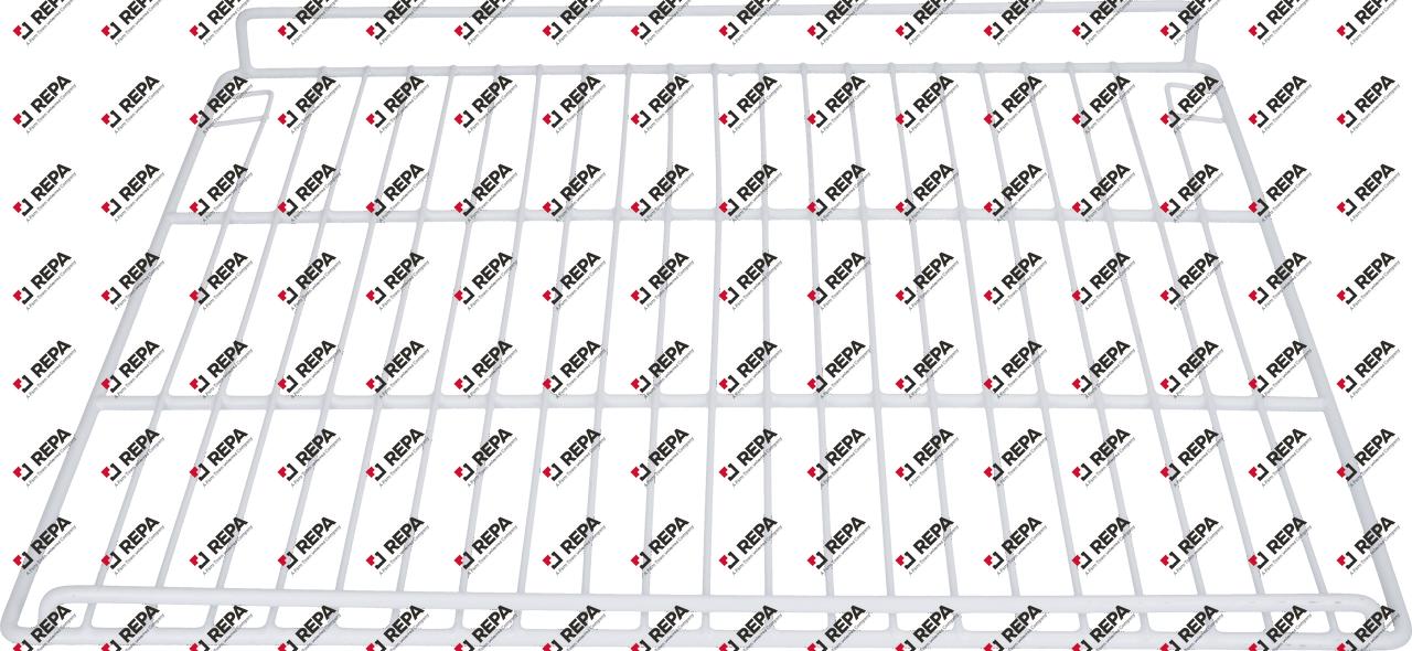 Grate plastic-coated steel white W 500 mm D 420 mm
