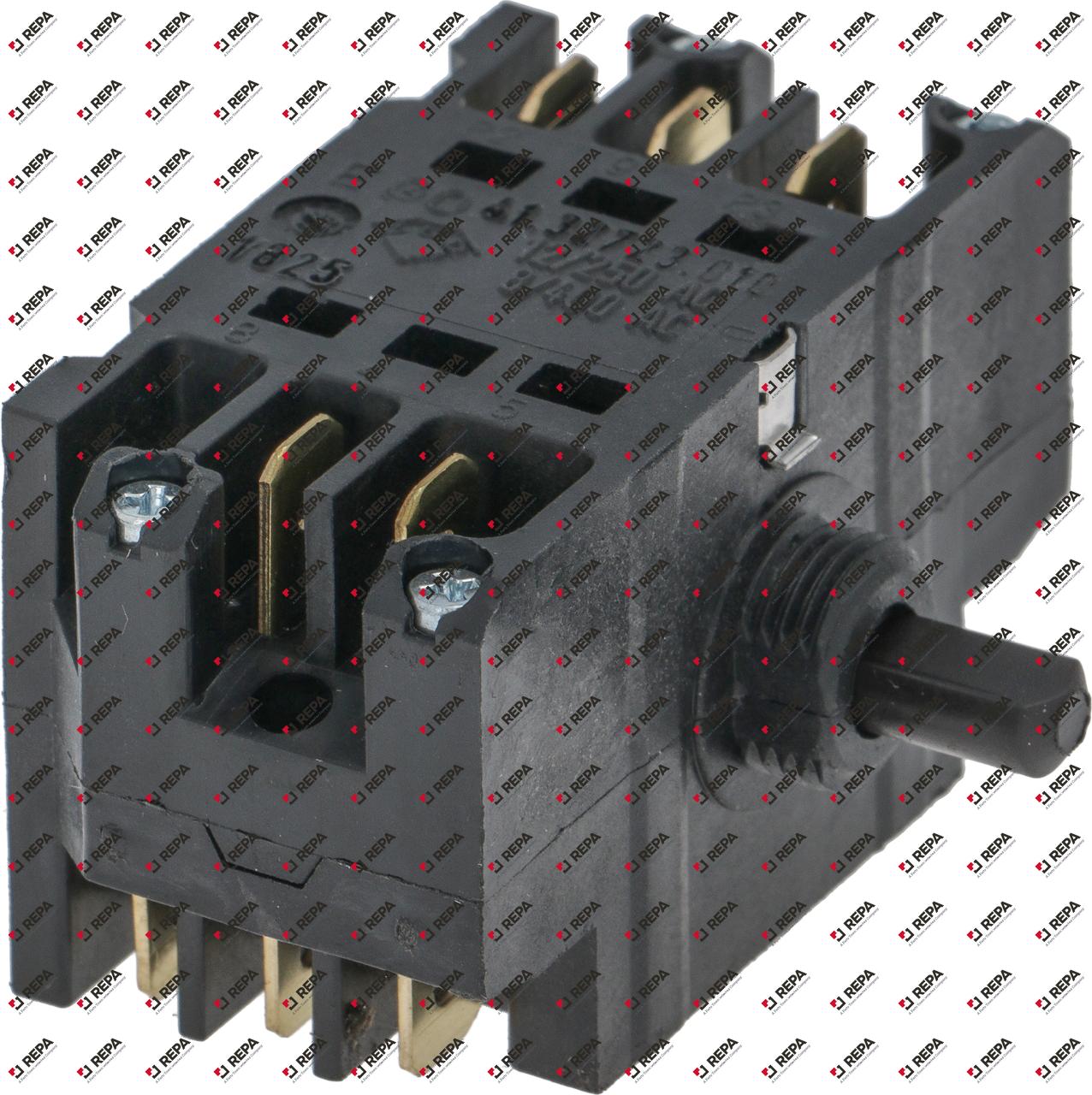 rotary switch 7 2-pole + 1-pole signal contact