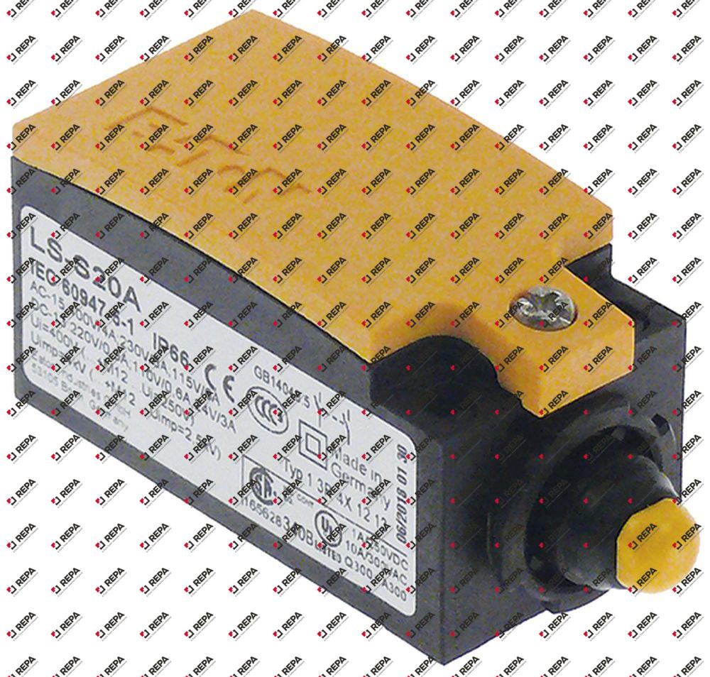 microrupteur plastique 2NO 230V 3A L 75mm