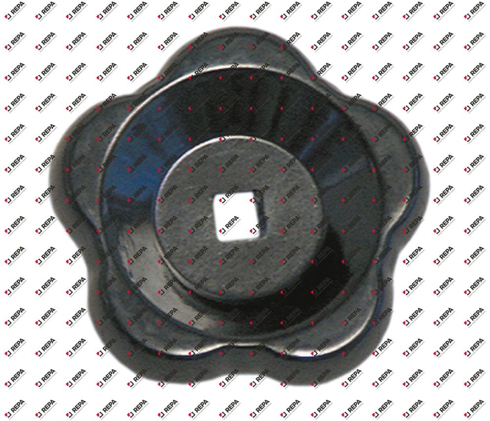 stergreep as 9x9mm ø 80mm L 23mm zwart thermoplast
