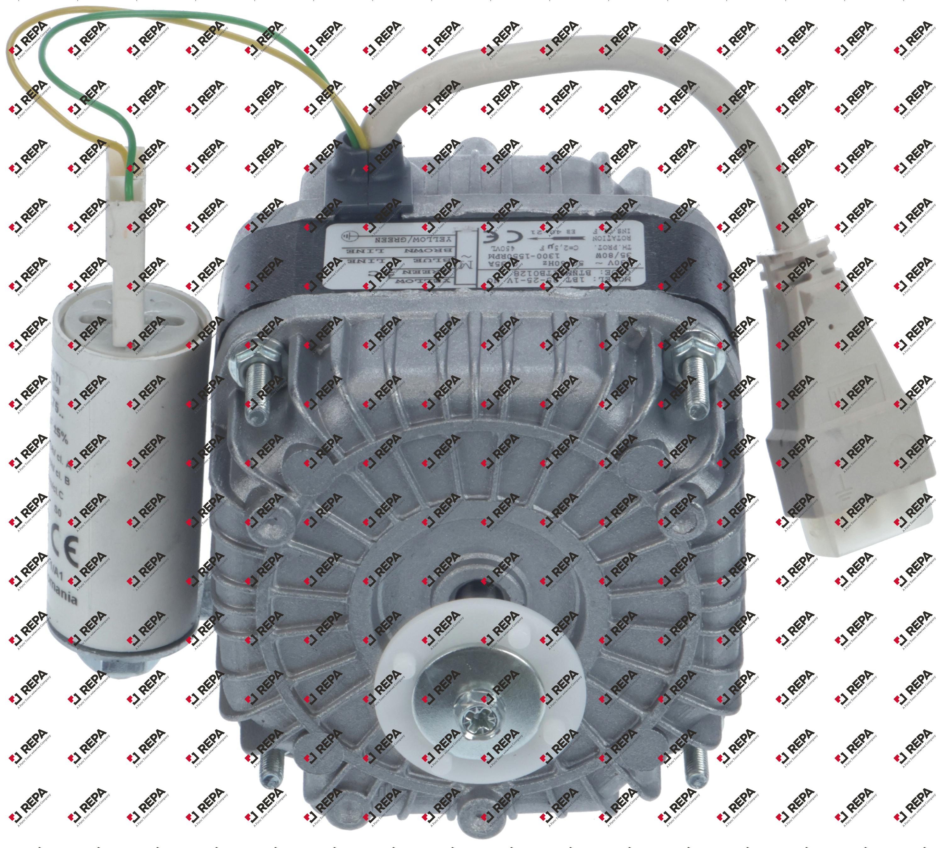 fan motor 35W 230V 50/60Hz L2 89mm L3 115mm W 82mm
