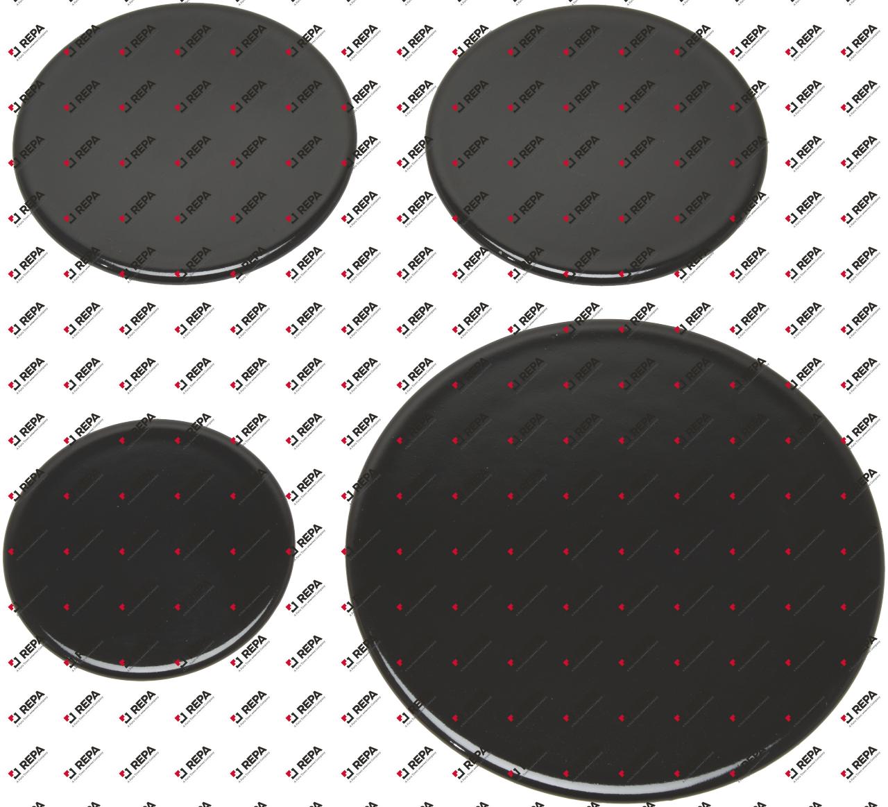 Burner cap for gas range set 4-piece