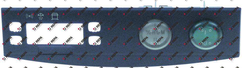 Schalterblende L 168mm B 37mm blau mit Schaltern