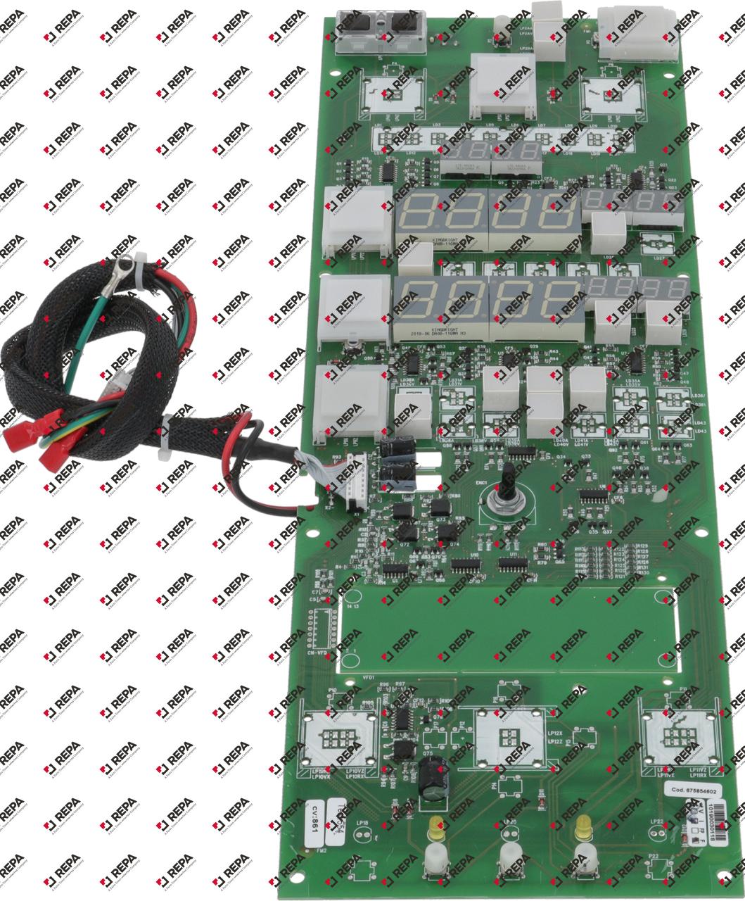 platina de control horno a vapor combinado