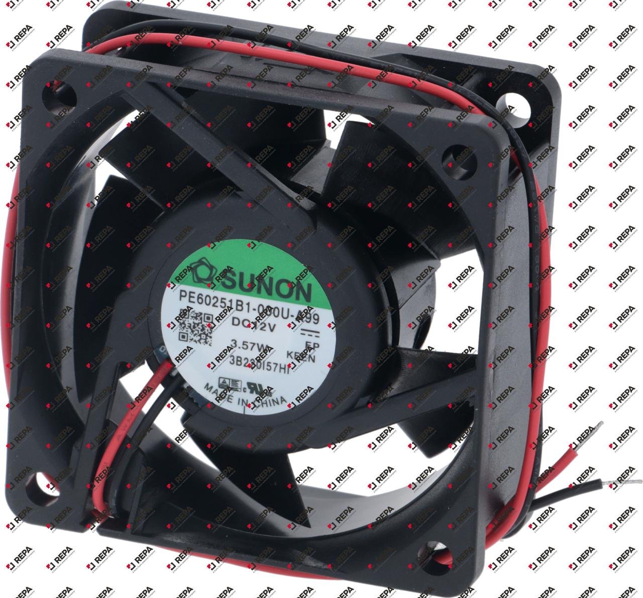 ventilateur axial 12VDC 3,57W L 60mm lar. 60mm