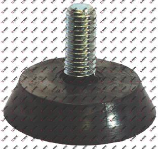 Gerätefuß Gewinde M10 Gewinde L 32mm ø 50mm H 14mm