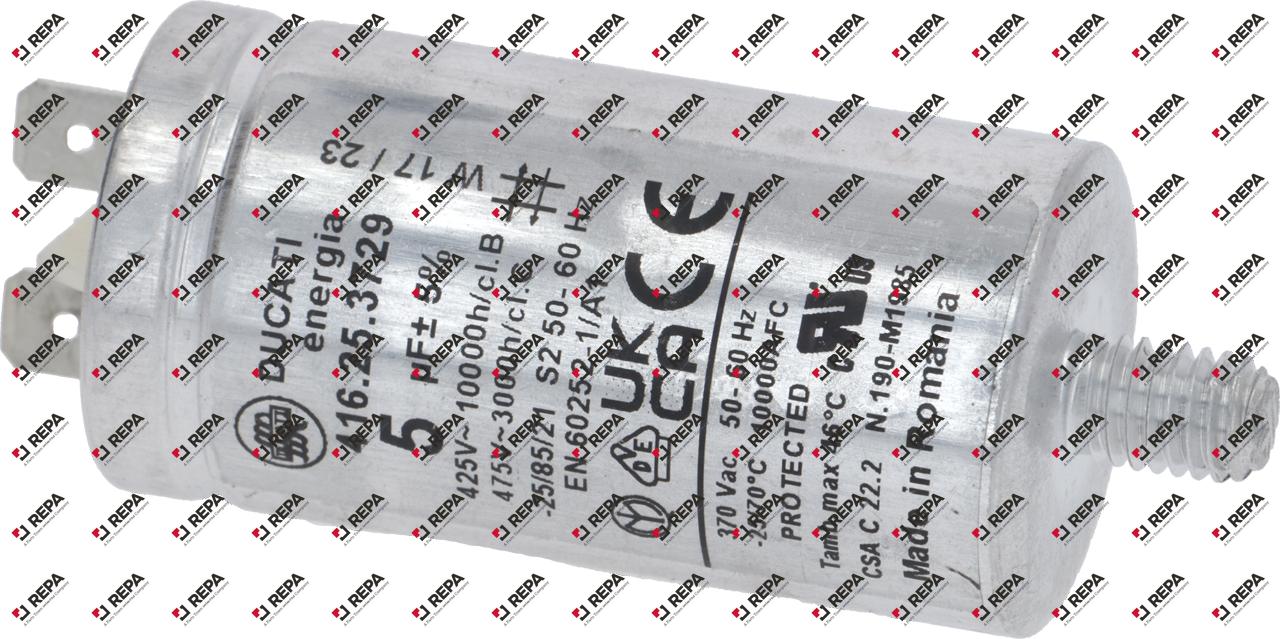 Betriebskondensator Kapazität 5µF 425V