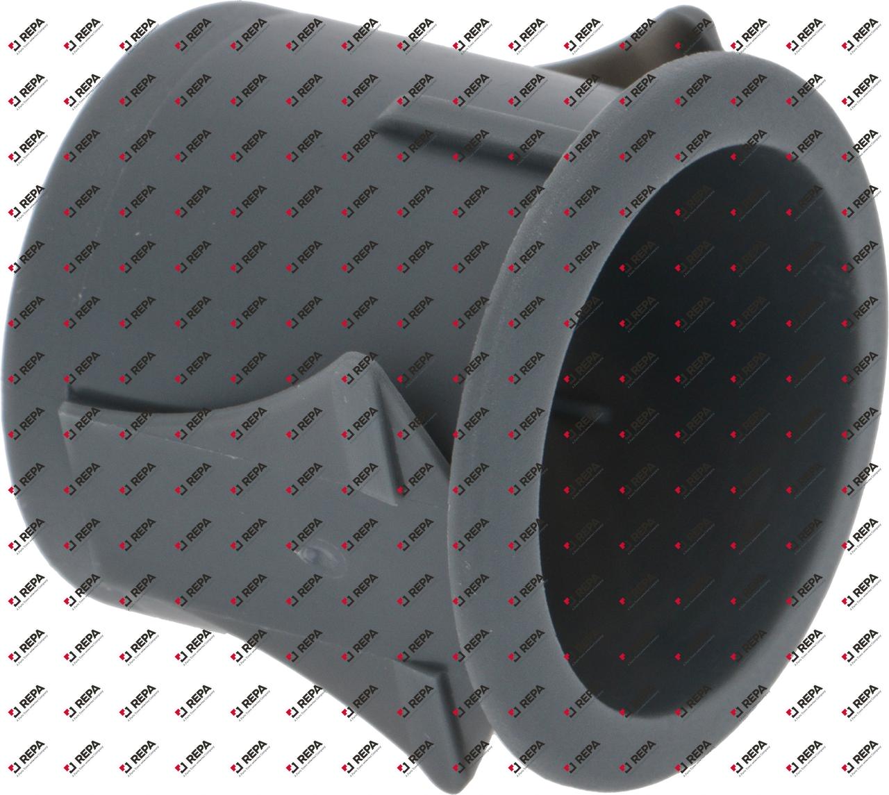 Socle int. ø 21,4mm gris mesures 25x25mm