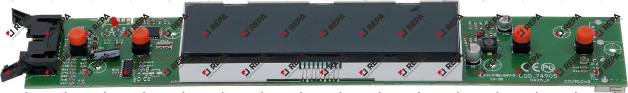 Tastaturplatine für Gerät GD-GTD L 275mm B 45mm