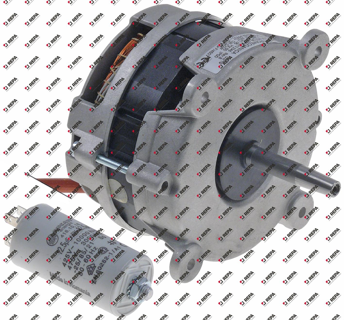 fan motor 230V 1 phase 50Hz 0.2/0.1kW 2700/2200rpm