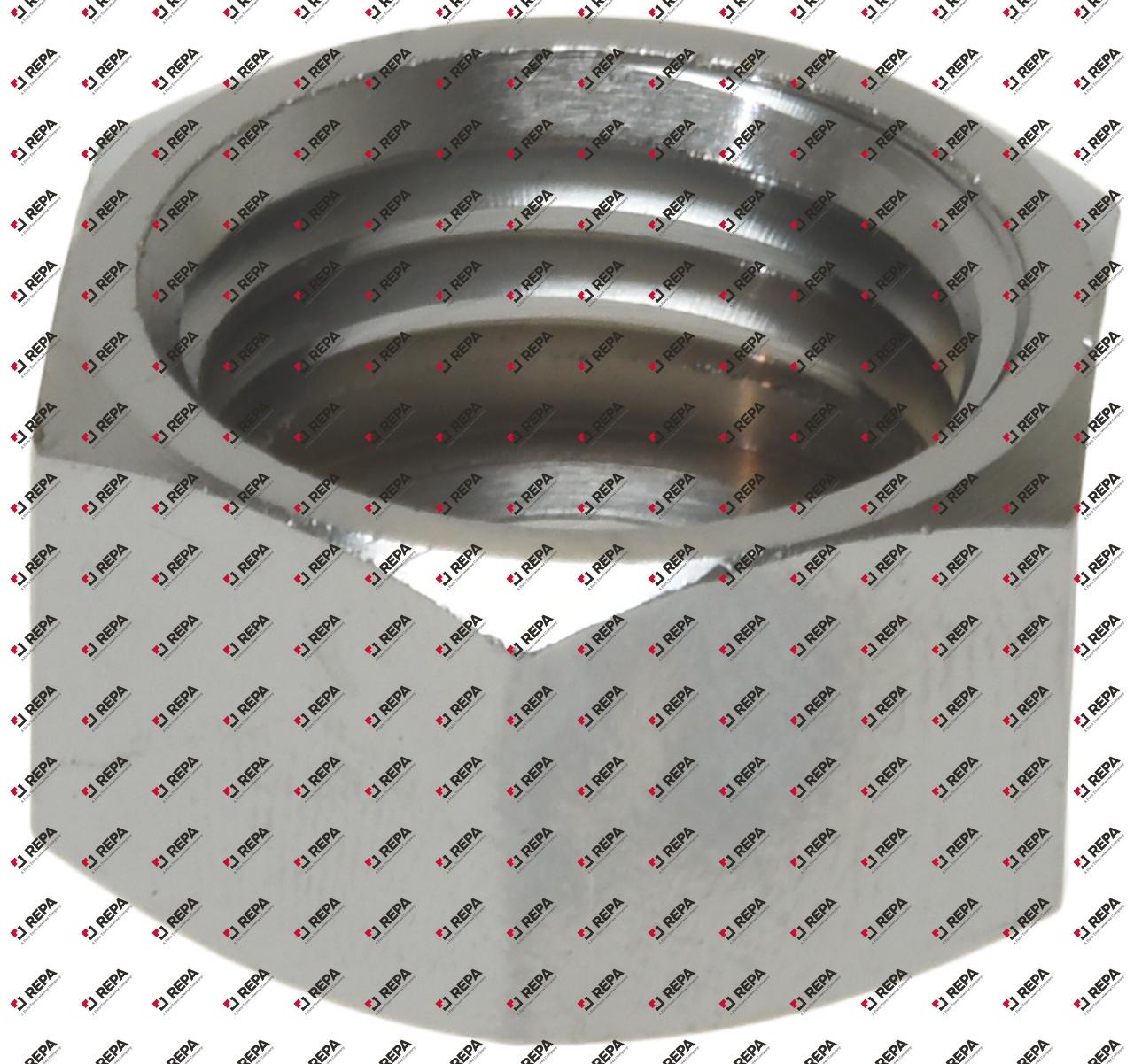 moer draad M20x2,5 SB 24 RVS vpe 1stuk H 13mm