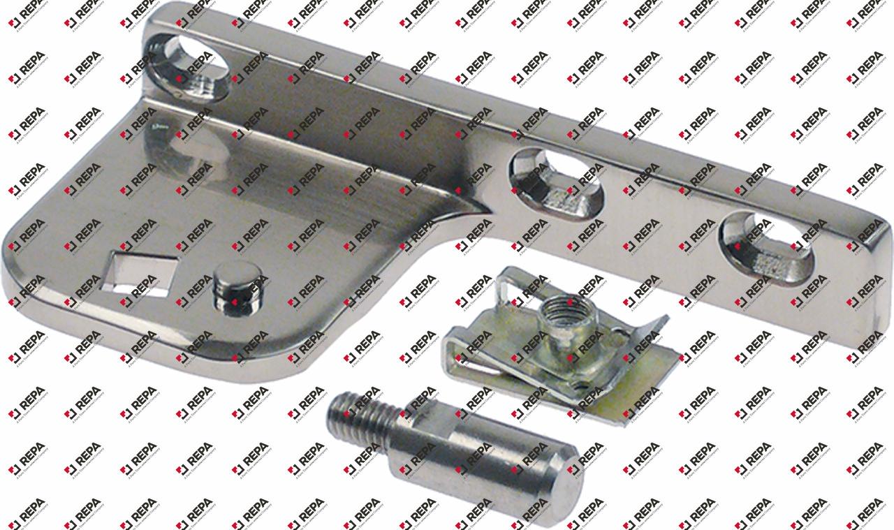 Scharnierlager EP unten links L 100mm B 48mm