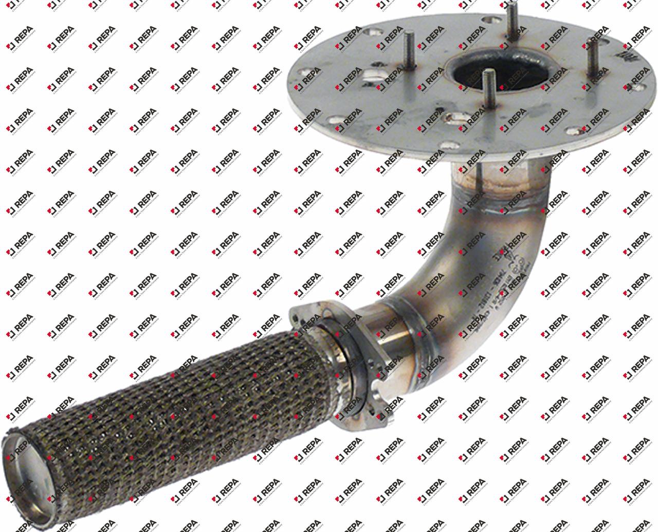 Brenner L 250mm ø 38mm Kombidämpfer FAGOR