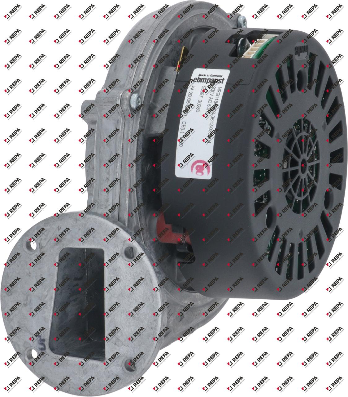 radial fan 230V voltage AC 50Hz 55W H1 156mm