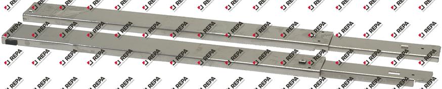 glissière télescopiques L 550mm lar. 17mm H 60mm