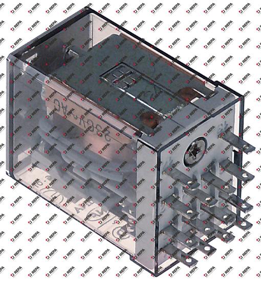 power relays FINDER 230VAC 7A 4CO connection F2