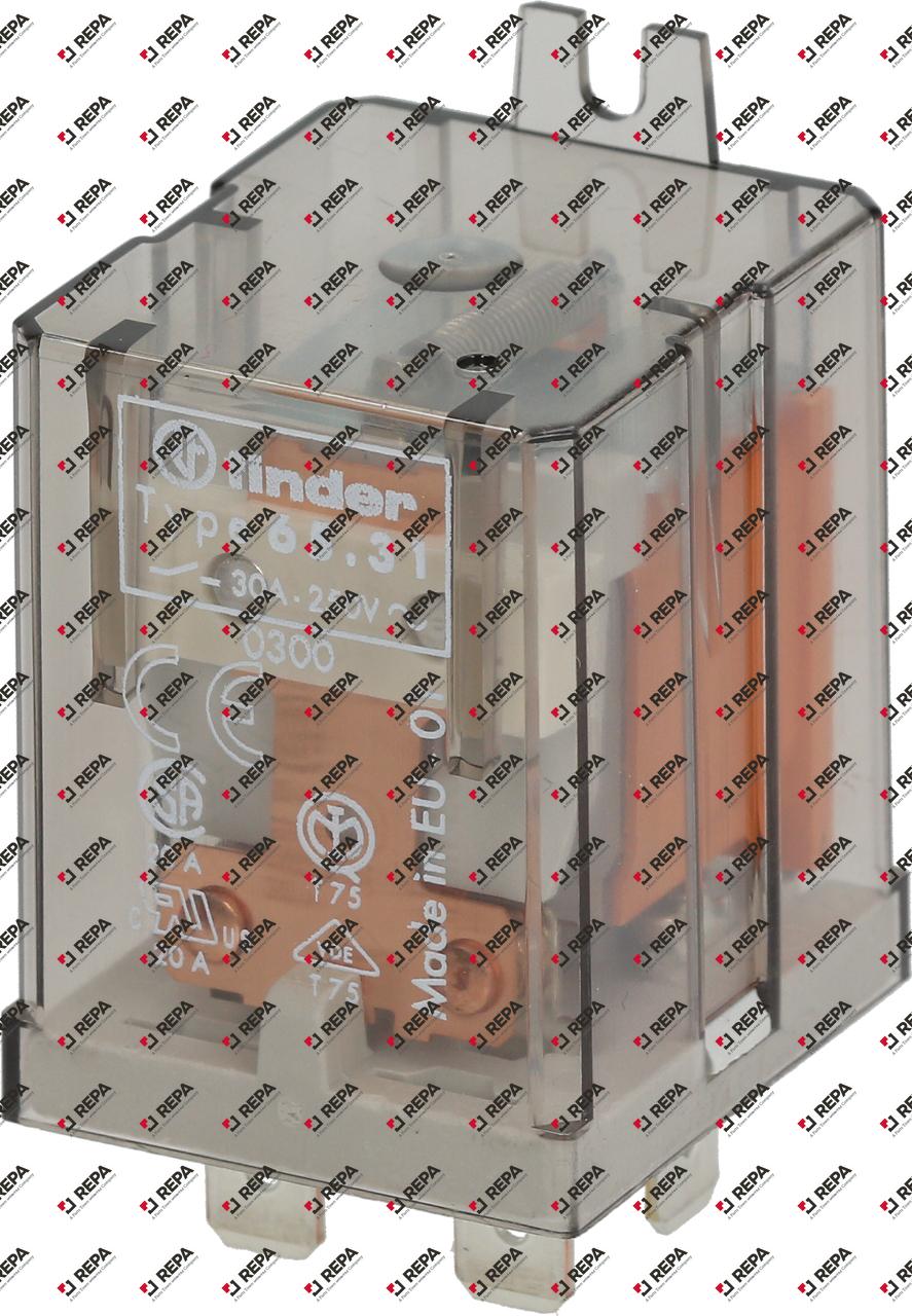power relays FINDER 230VAC 30A 1NO connection F6.3