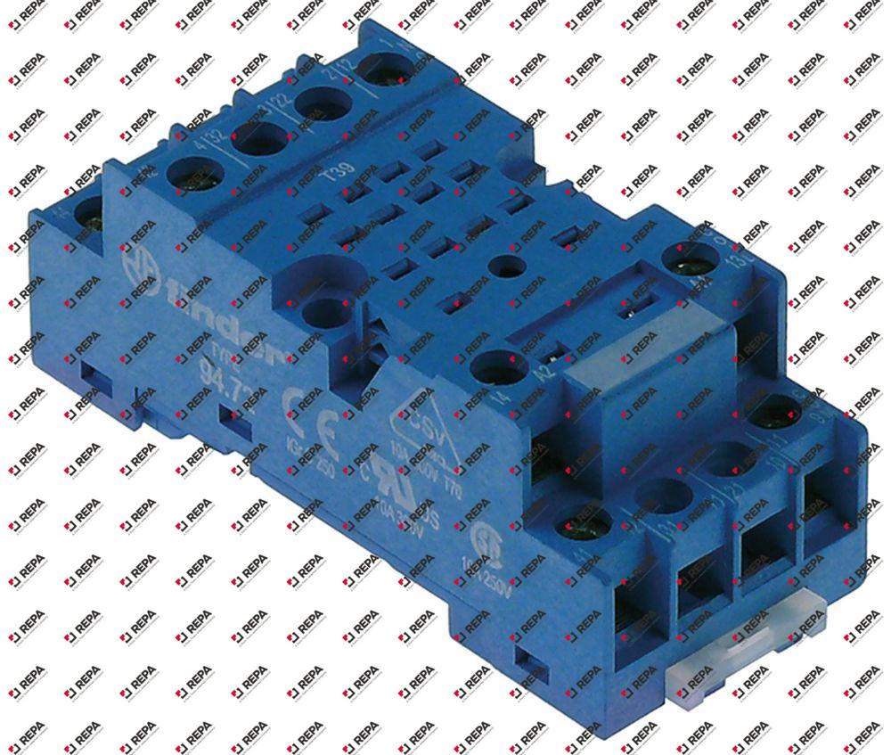 Relais-Sockel 250V 2-polig 55/85 FINDER 10A