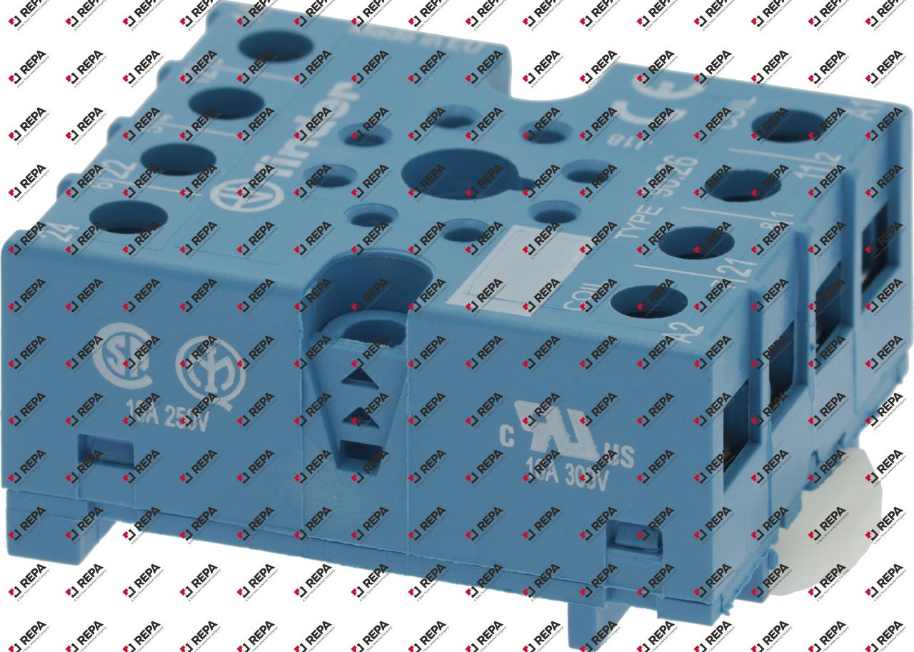 Relay socket 250V 8-pole FINDER 10A