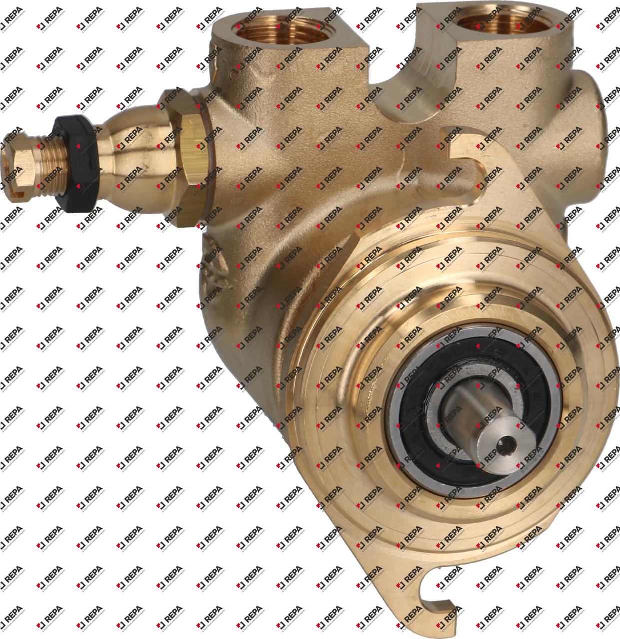 Testa pompa flangia a 2 fori attacco 3/8" GAS