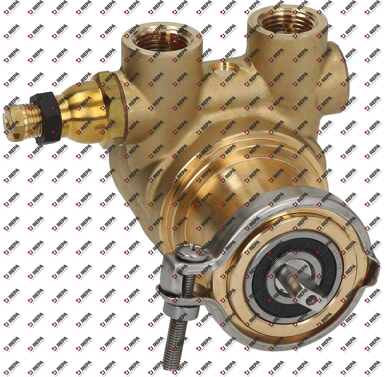 Tête de pompe ROTOFLOW raccord 3/8" BSP collier