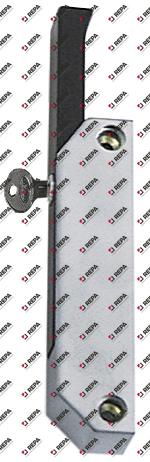 serrure à levier L 137mm dist. fix. 118mm avec clé
