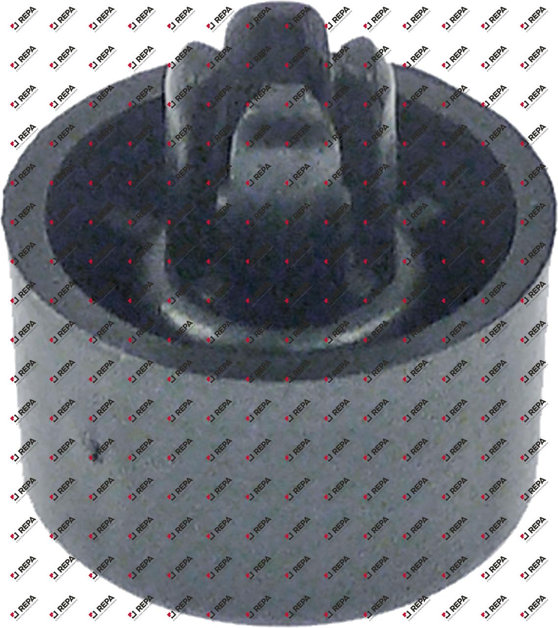 Gerätefuß ø 20mm H 12mm Einbau ø 8mm