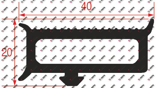 Koelceldeurrubber profiel 9780 VPE 25m wit