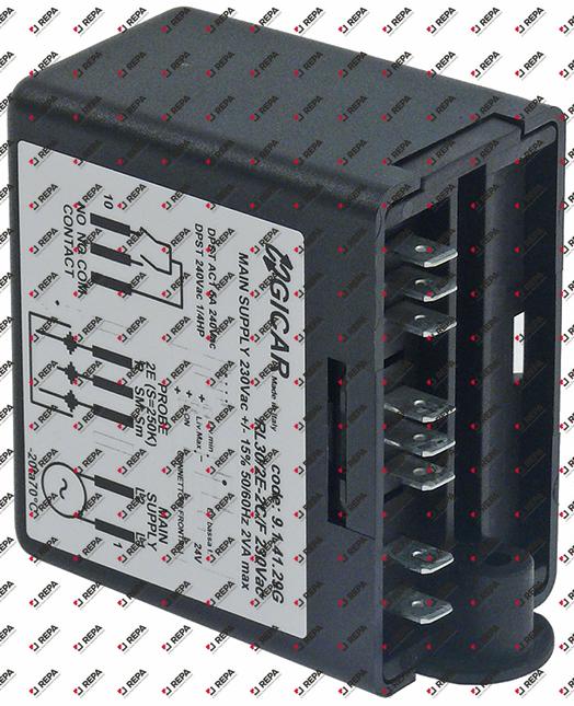 regulador de nivel 230V tensión AC 50/60Hz