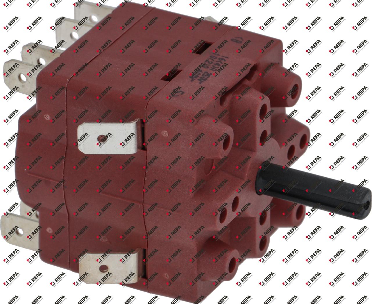 rotary switch 3 0-1-2 sets of contacts 6 type 4RH