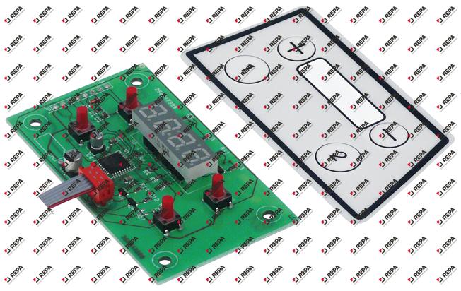 keypad PCB L 83mm W 48mm with display buttons 4