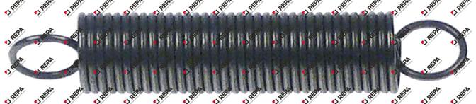 tension spring ø 7,5mm total length 42mm