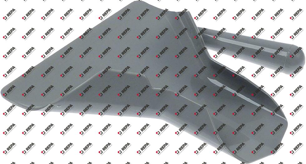 Scoop plastic H 38 mm L 234 mm W 222 mm right