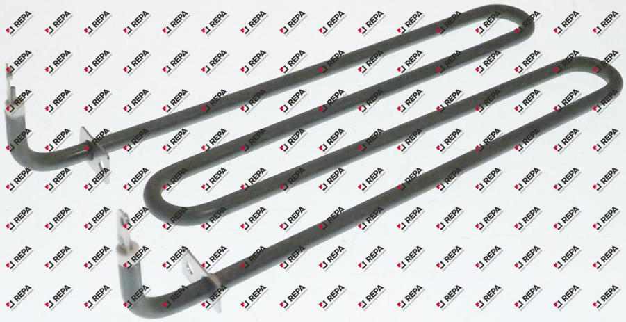 Heating element mounting pos. upper