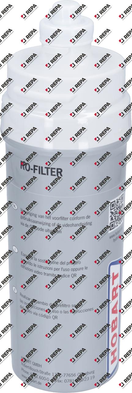 Cartouche de filtre installation d'osmose inverse