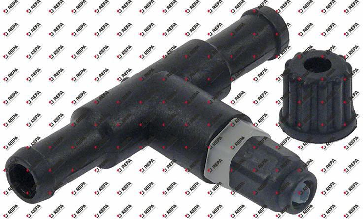 T-piece connection 6.5mm plastic 3-way