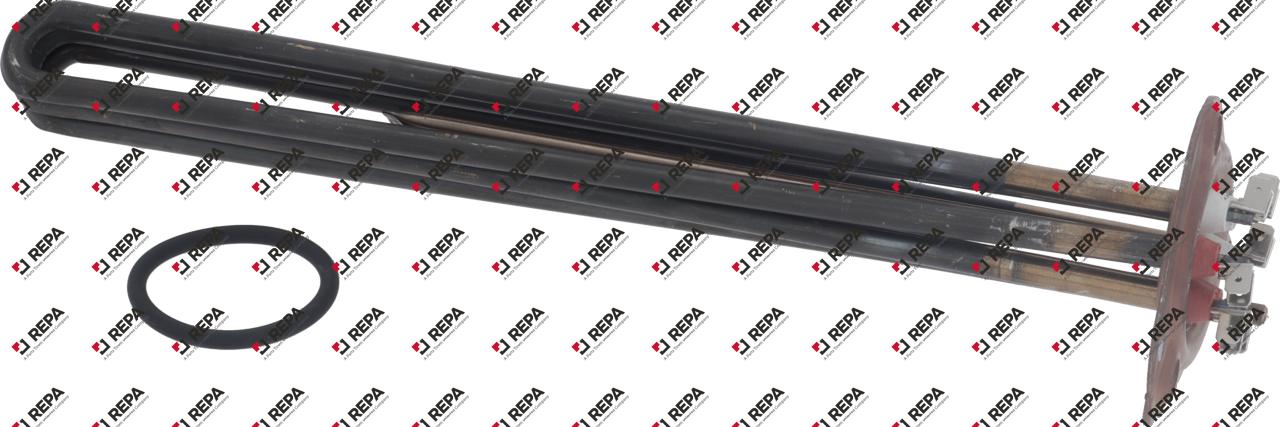 Resistenza 7260W 250V L 355mm flangia a 3 fori