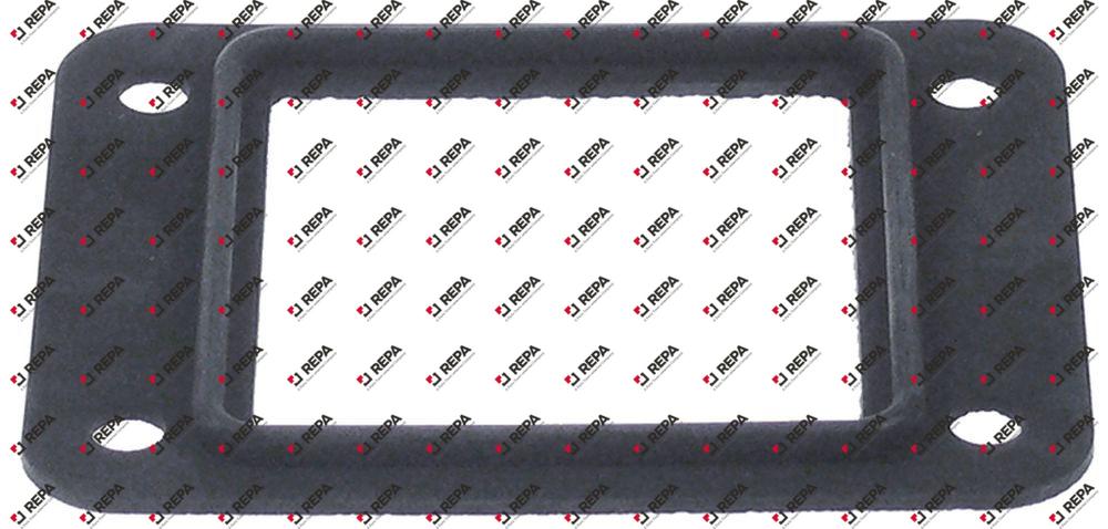 Dichtung L 99 mm Gummi H 6 mm B 78 mm