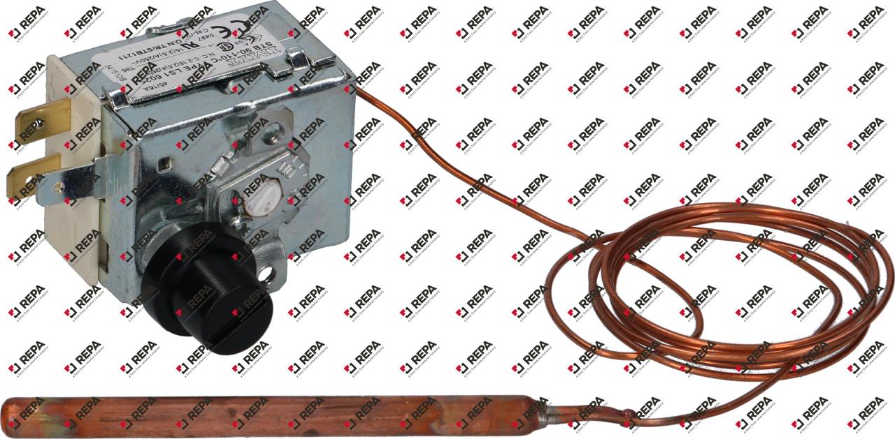 safety thermostat switch-off temp. 90-110°C 1-pole