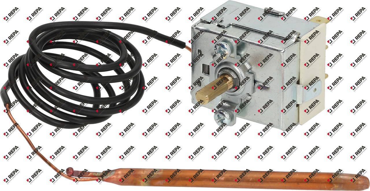 thermostat t.max. 90°C temperature range 0-90°C